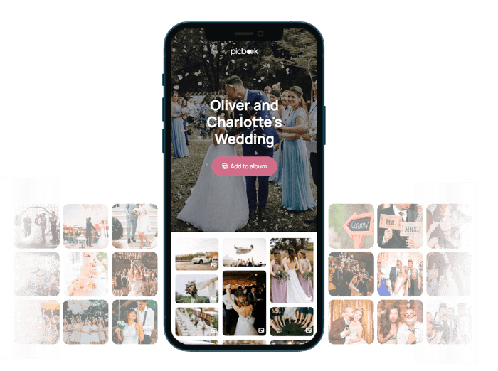 Picbook - Guests' wedding photos and videos