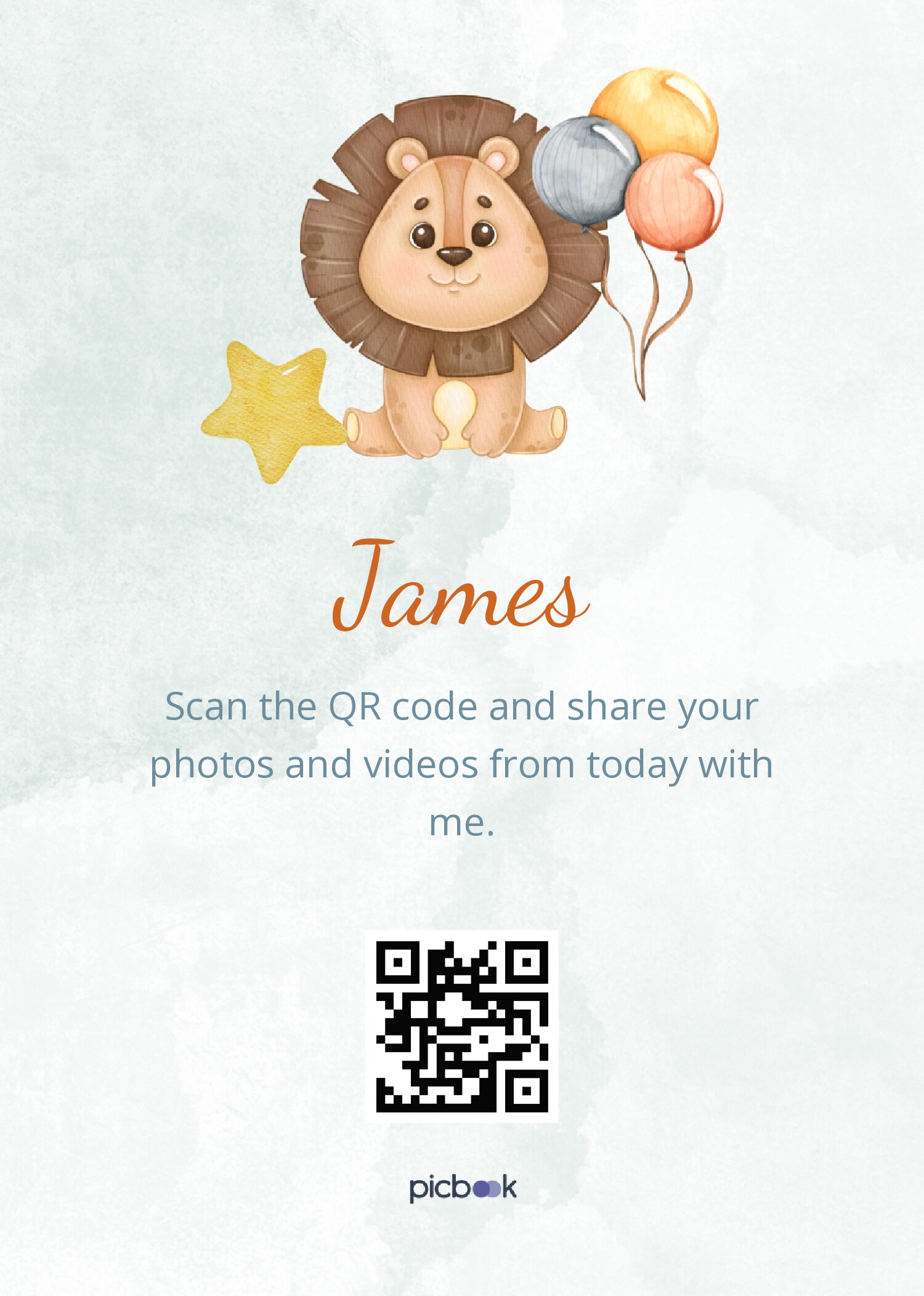 QR Code Frame 5x7