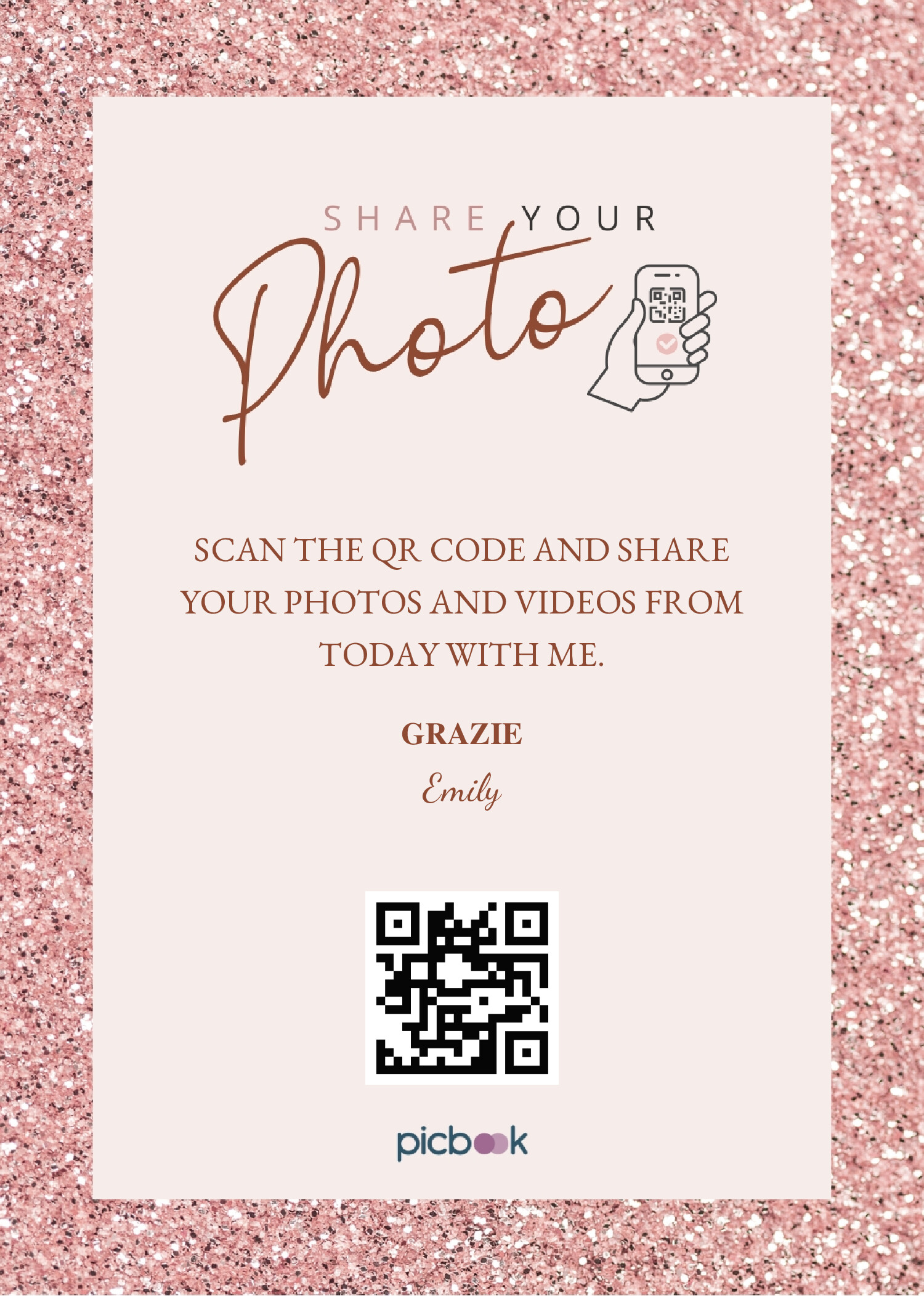 QR Code Frame 5x7