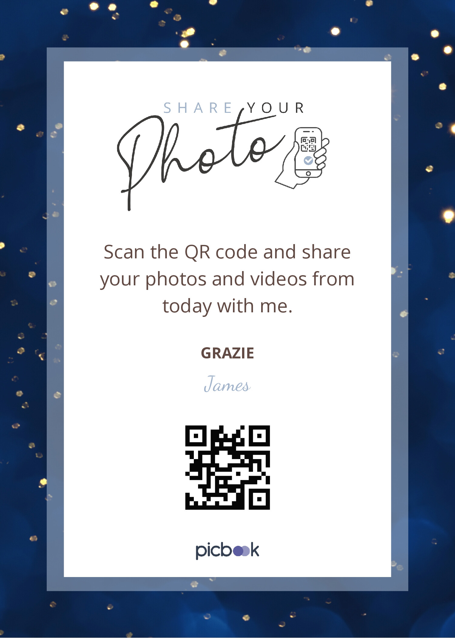 QR Code Frame 5x7