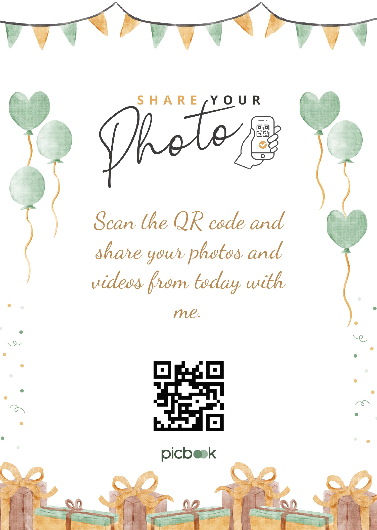 QR Code Frame 5x7