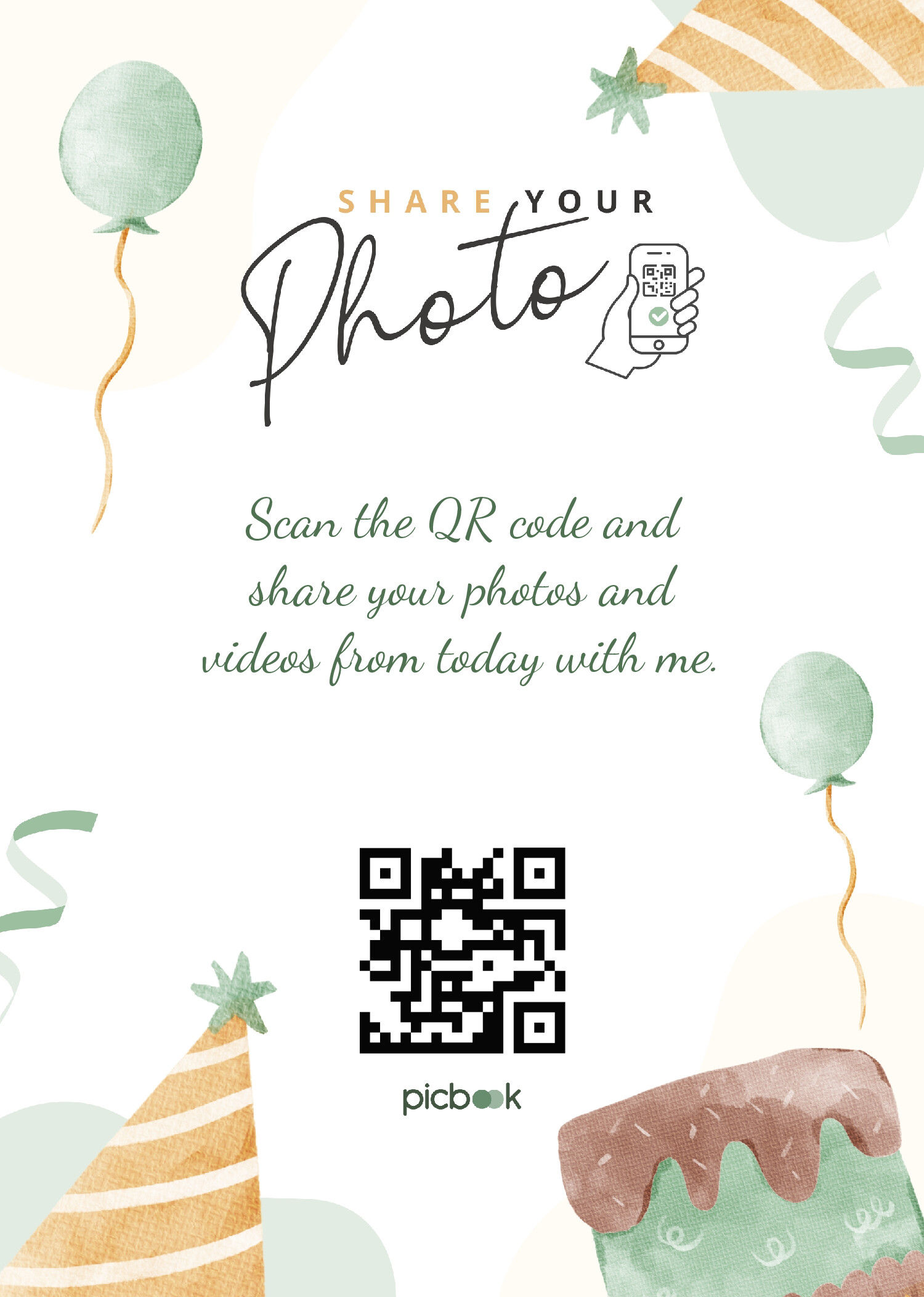 QR Code Frame 5x7