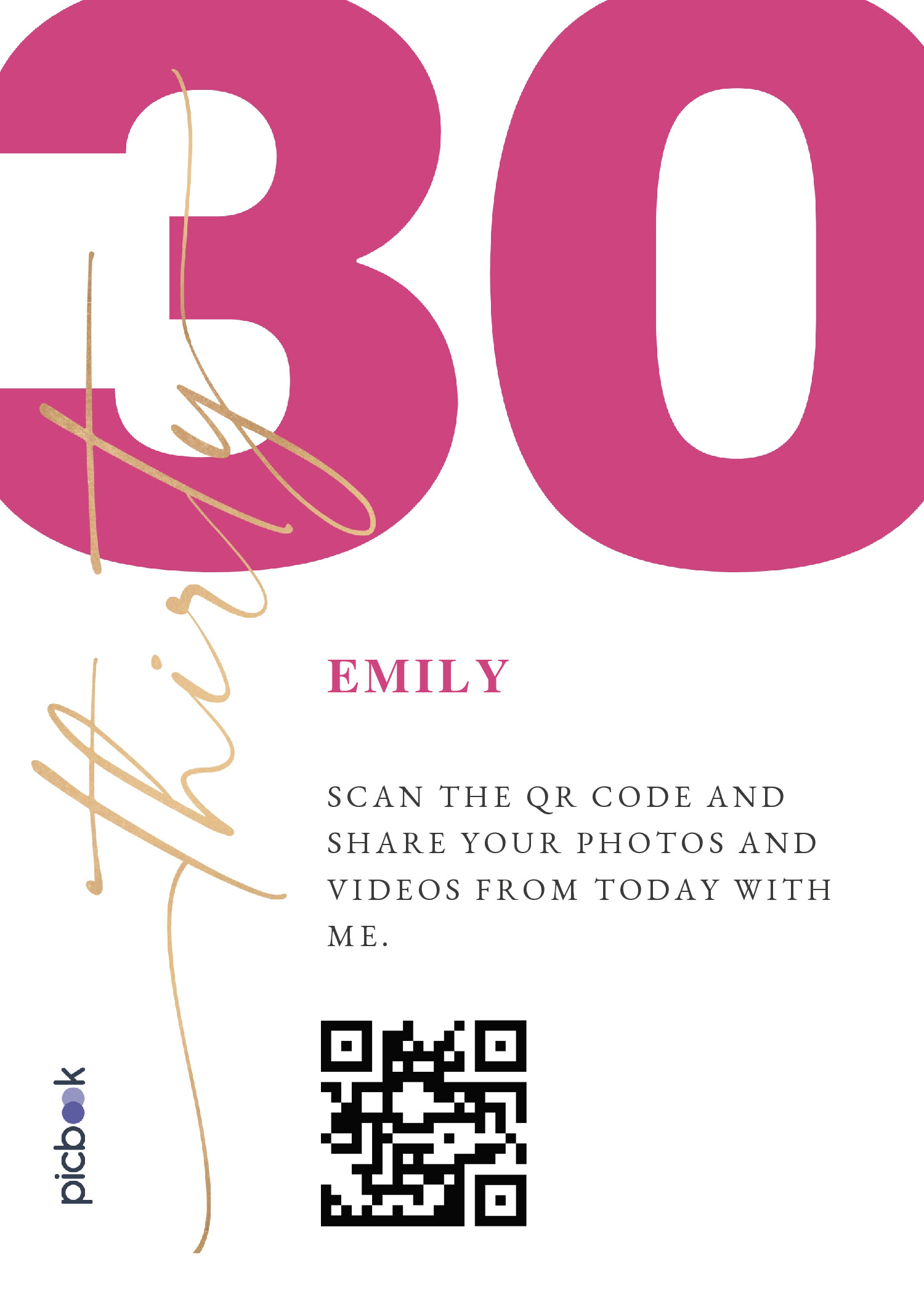 QR Code Frame 5x7