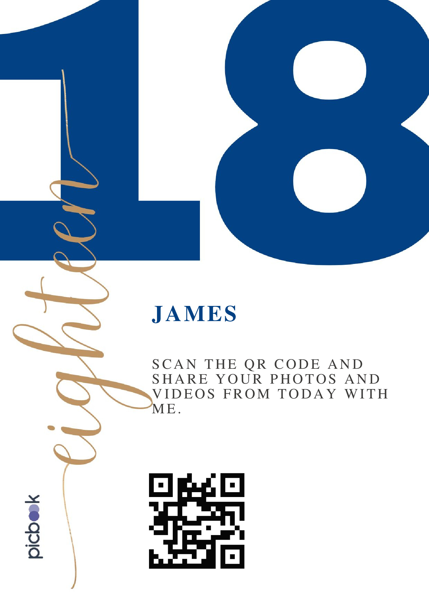 QR Code Frame 5x7