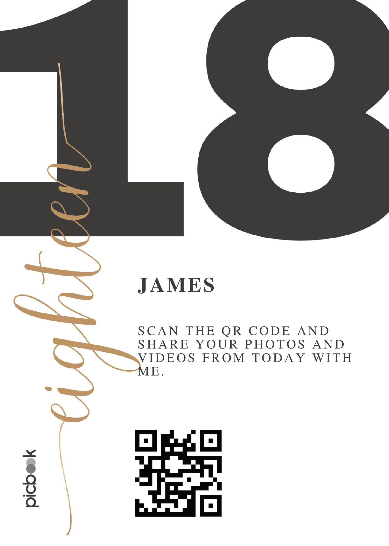 QR Code Frame 5x7