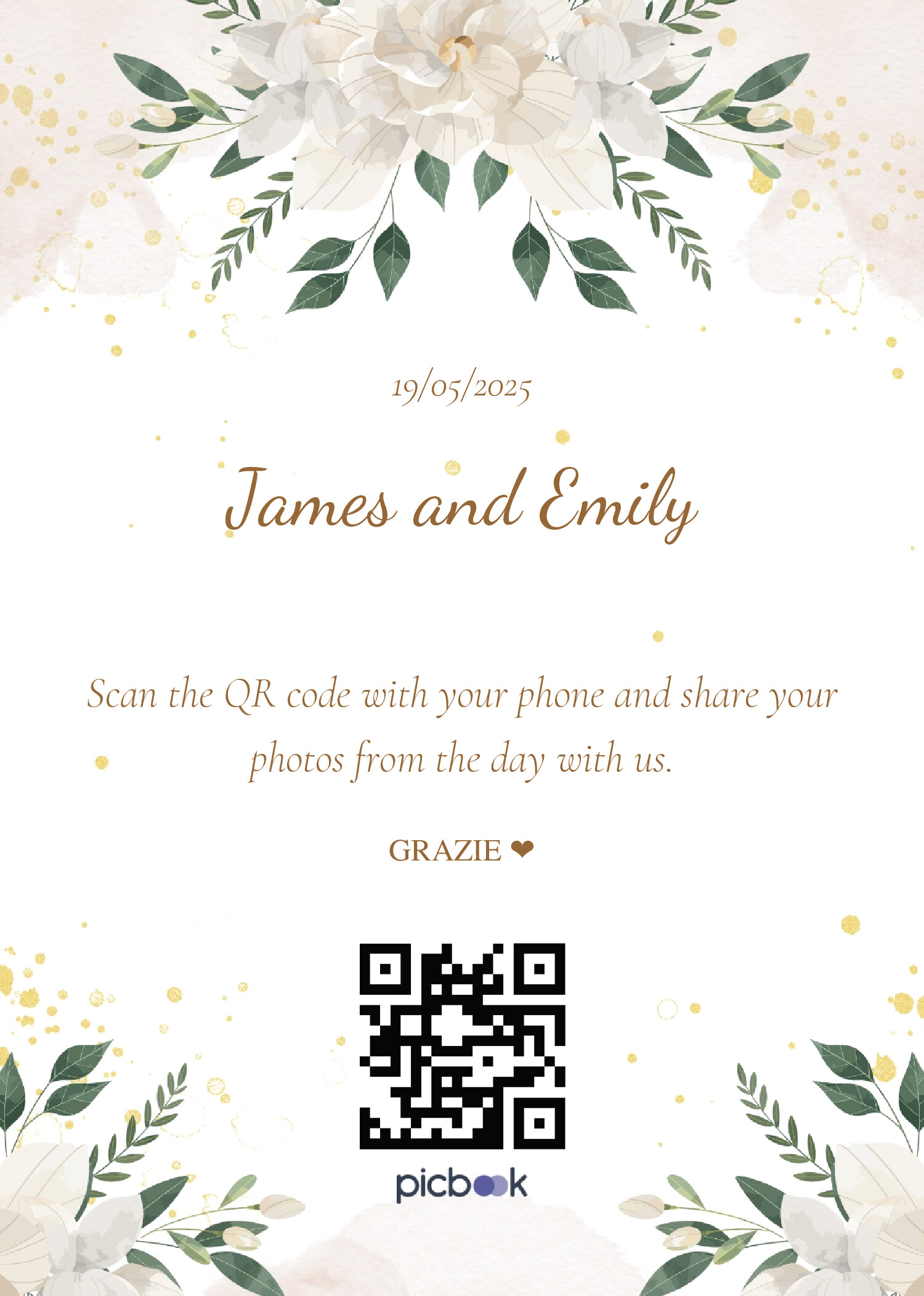 QR Code Frame 5x7